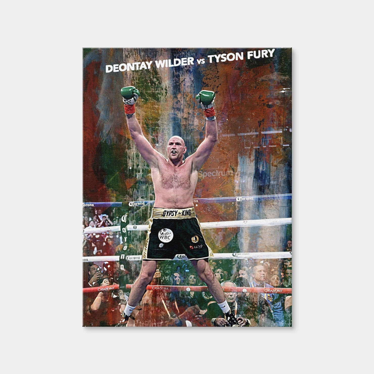 AUTO-MOCKUP WHITE | Tyson Fury | 1 Piece | Gallery Wrap | group=3x4