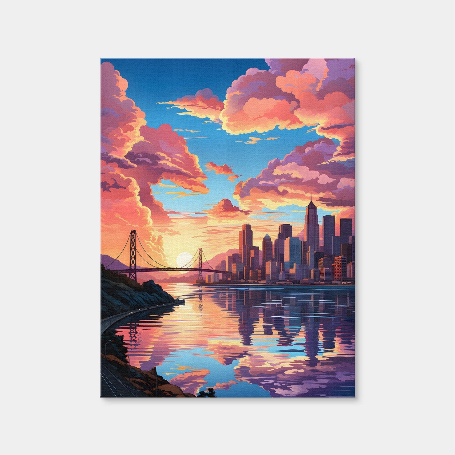 AUTO-MOCKUP WHITE | USA - San Francisco | 1 Piece | Gallery Wrap | group=3x4