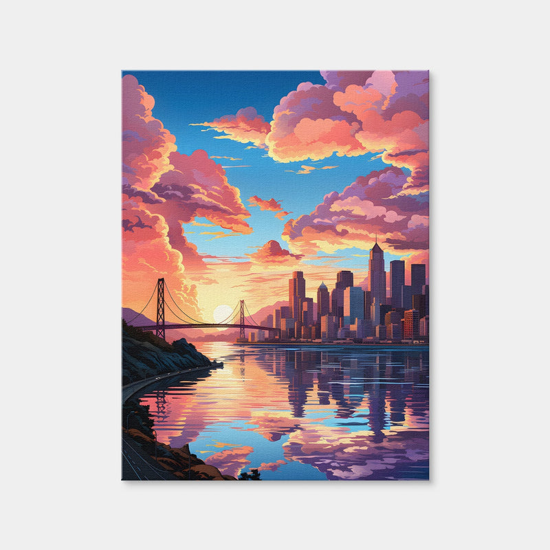 AUTO-MOCKUP WHITE | USA - San Francisco | 1 Piece | Gallery Wrap | group=3x4