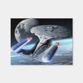 AUTO-MOCKUP WHITE | USS Enterprise-D | 1 Piece | Gallery Wrap | group=4x3