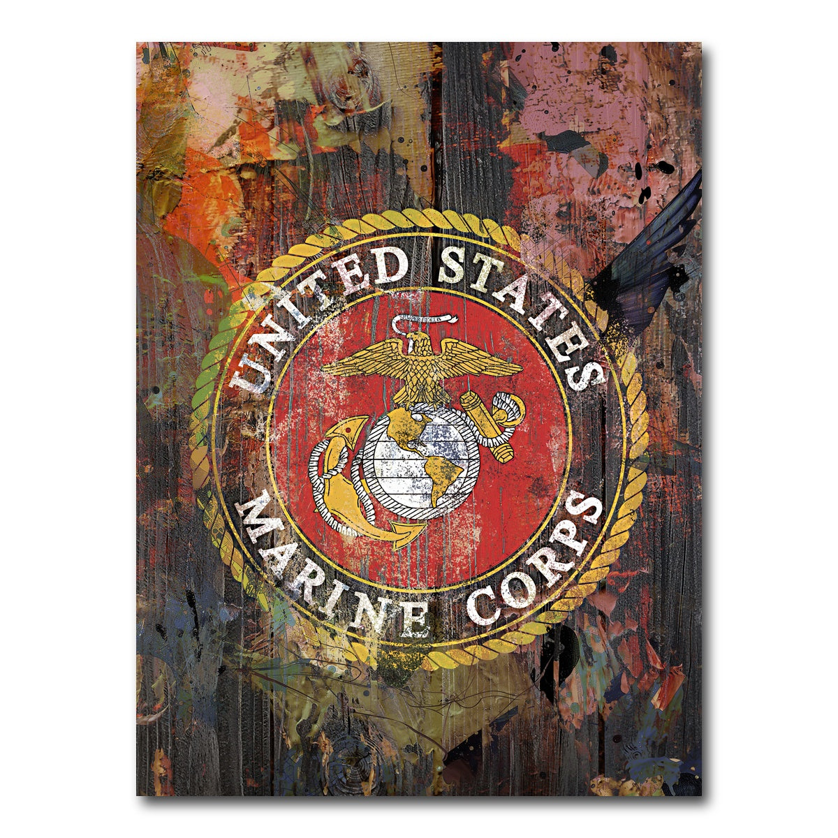 AUTO-MOCKUP WHITE | US Marine Corps | 1 Piece | Gallery Wrap Canvas | group=3x4