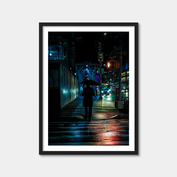 Umbrella Night Wall Art — Framed Print Format preview