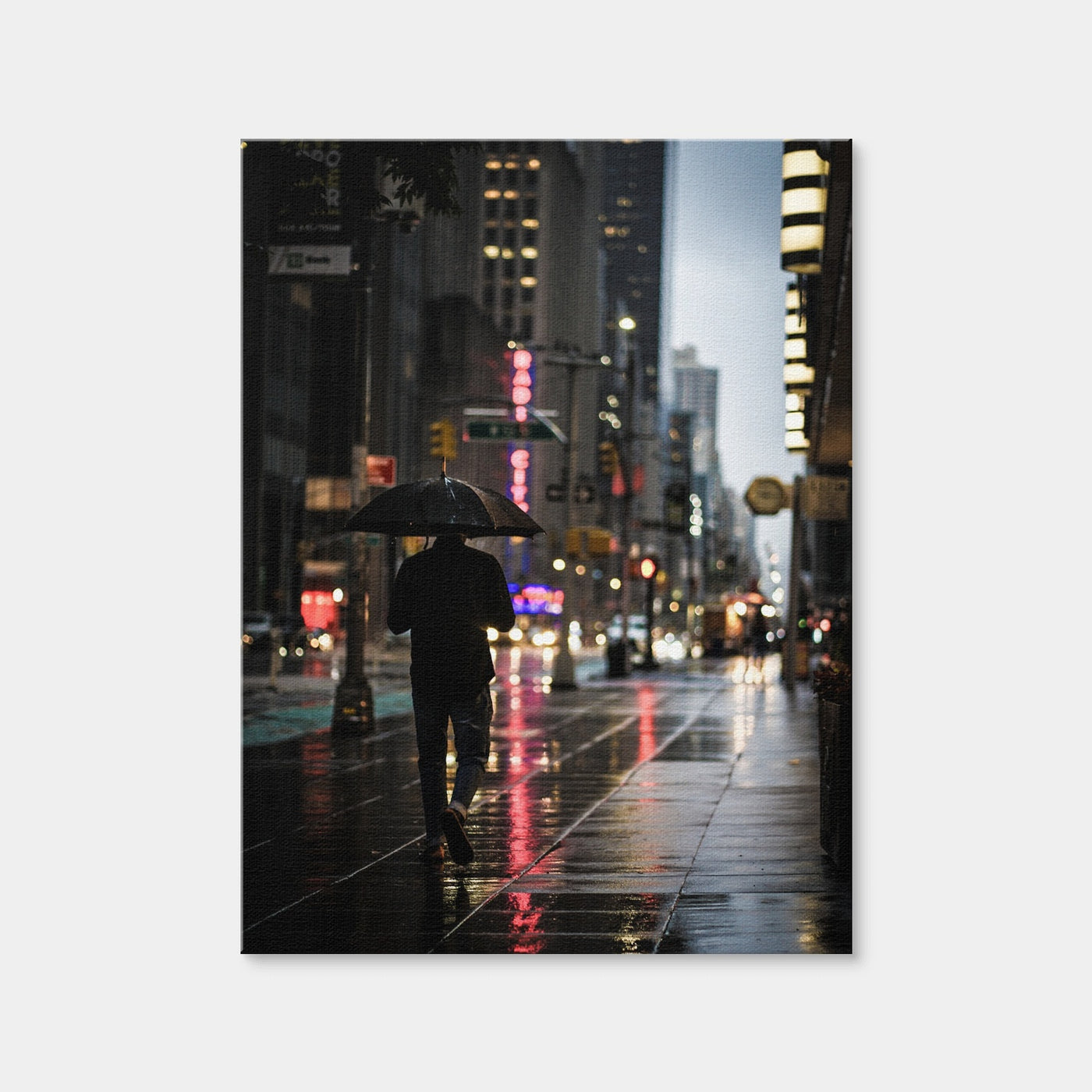 AUTO-MOCKUP WHITE | Umbrella Weather in NYC | 1 Piece | Gallery Wrap | group=3x4