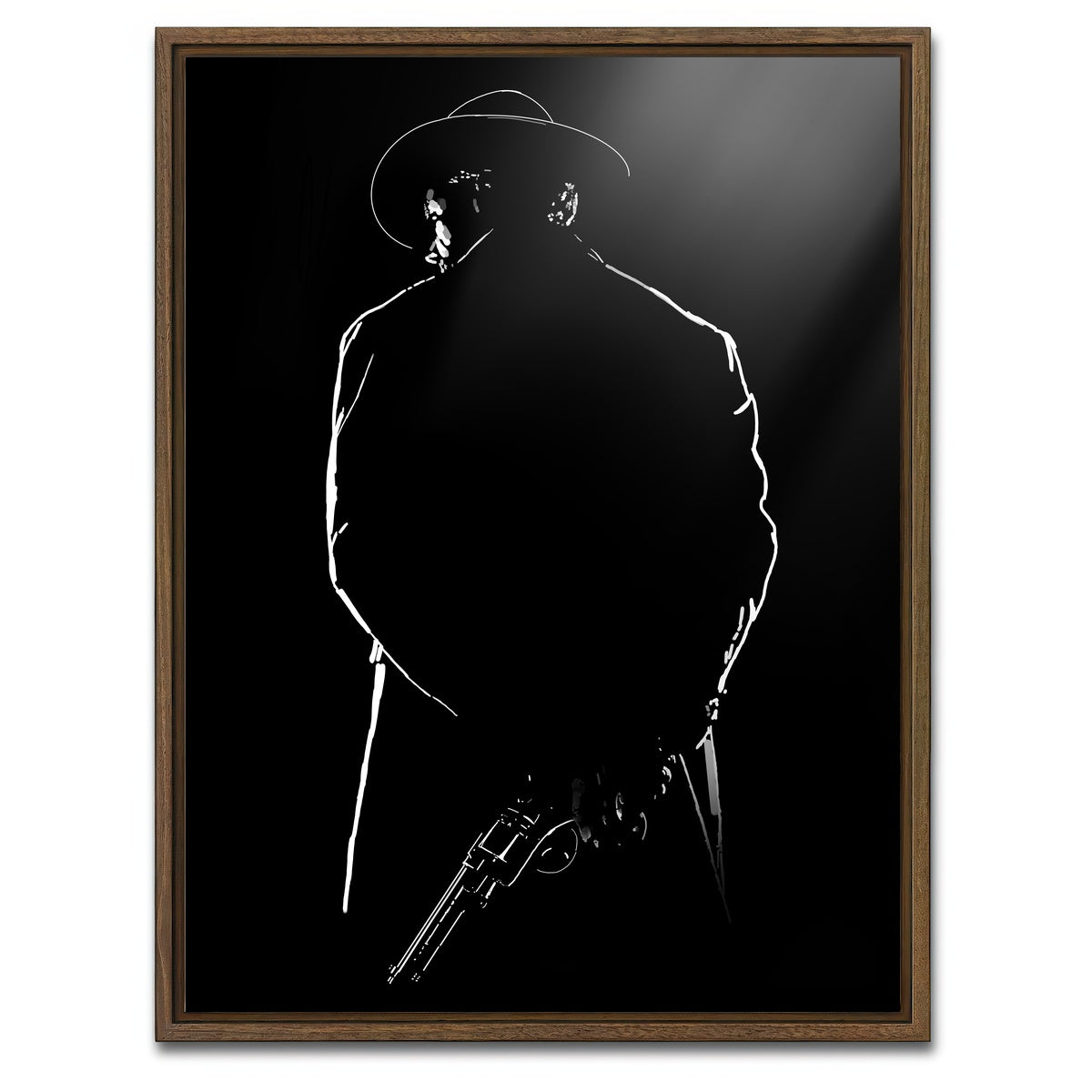 AUTO-MOCKUP WHITE | Unforgiven | 1 Piece | Walnut Framed Canvas | group=3x4
