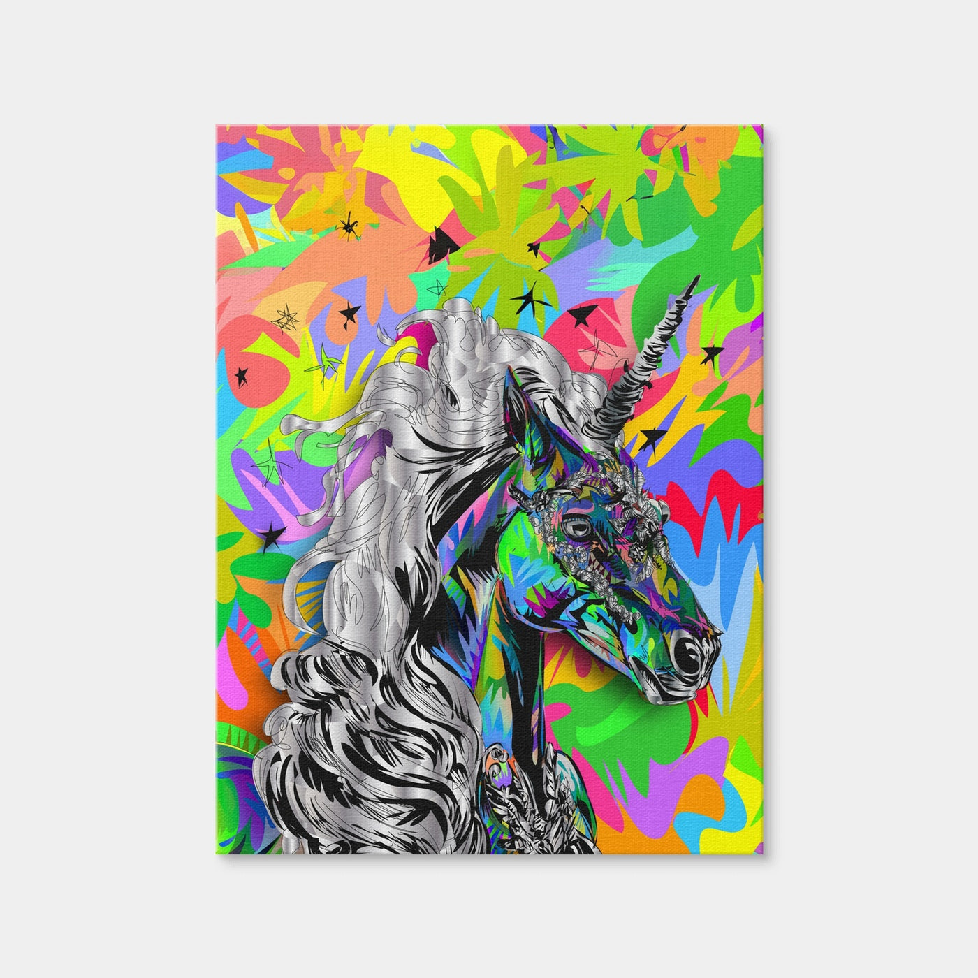 AUTO-MOCKUP WHITE | Unicorn Colors | 1 Piece | Gallery Wrap | group=3x4