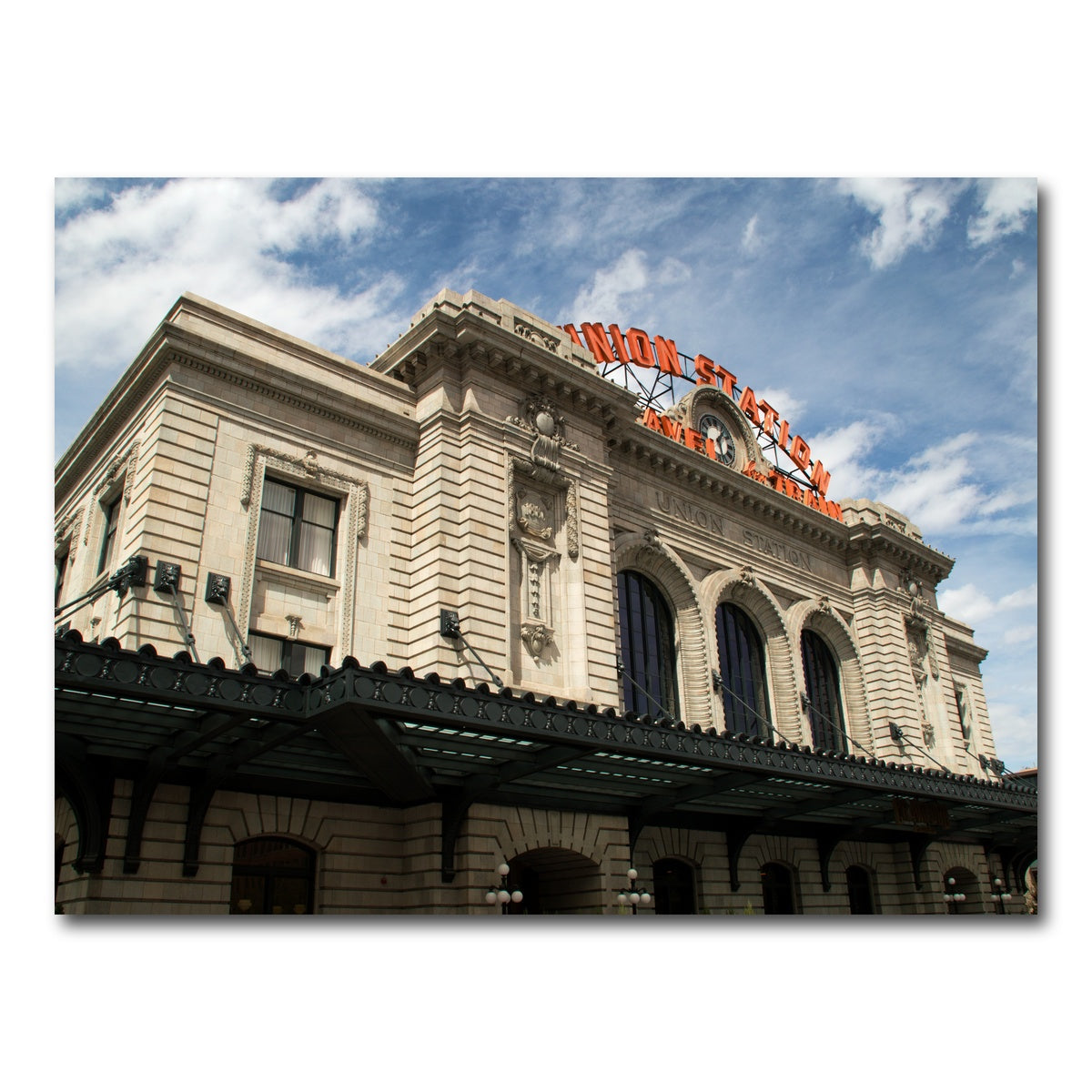 AUTO-MOCKUP WHITE | Union Station Denver | 1 Piece | Gallery Wrap Canvas | group=4x3