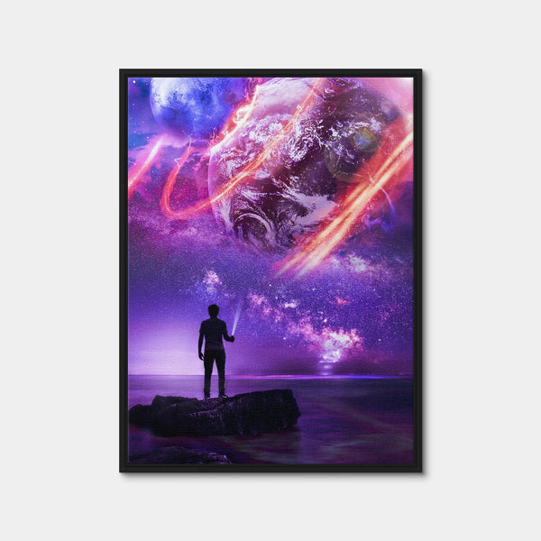 Universe Sky Wall Art — Framed Canvas Format preview
