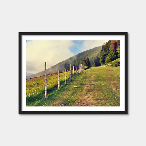 Uphill Climb Wall Art — Framed Print Format preview