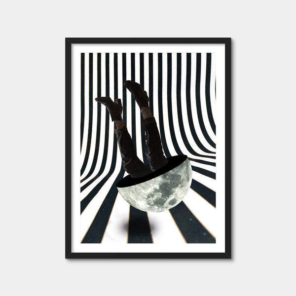 Upside Down Moon Wall Art — Framed Print Format preview