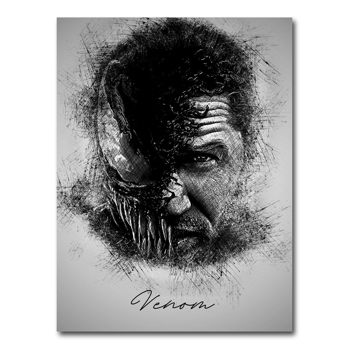 AUTO-MOCKUP WHITE | VENOM Sketch | 1 Piece | Gallery Wrap Canvas | group=3x4