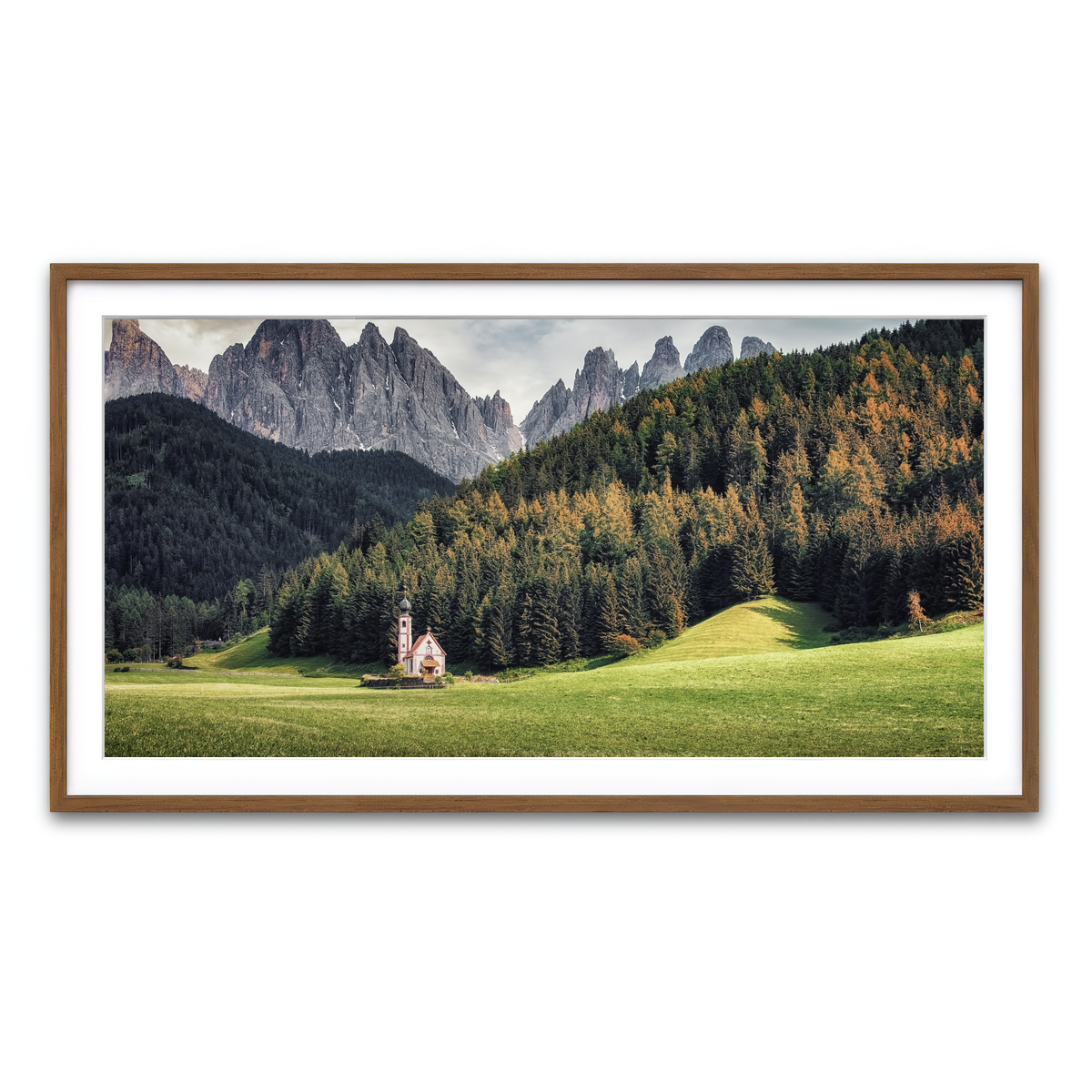 Framed Print 2x1 Walnut