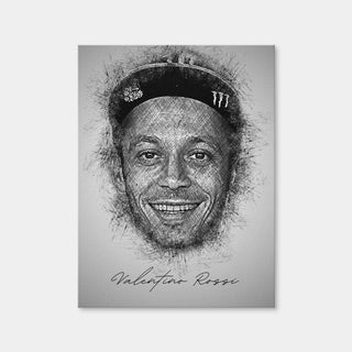 AUTO-MOCKUP WHITE | Valentino Rossi | 1 Piece | Gallery Wrap | group=3x4