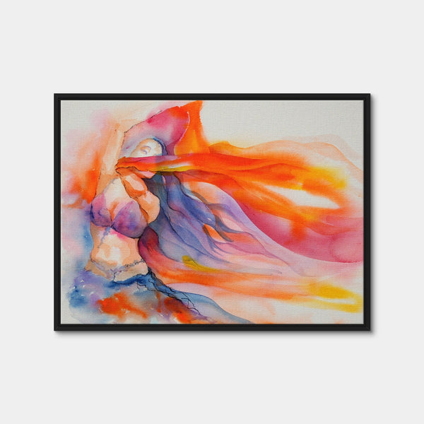 Veil Swirl Wall Art — Framed Canvas Format preview
