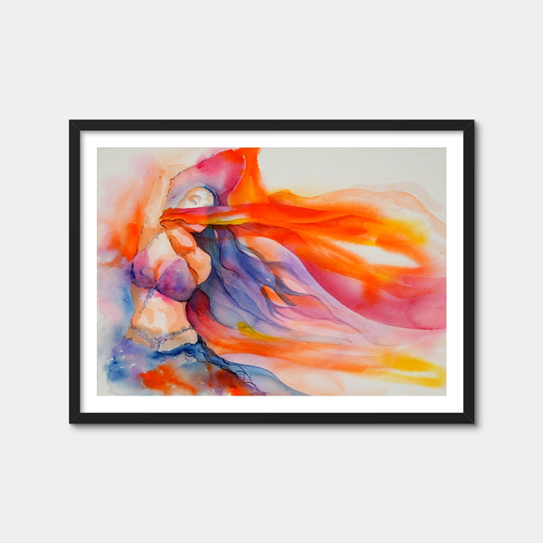 Veil Swirl Wall Art — Framed Print Format preview