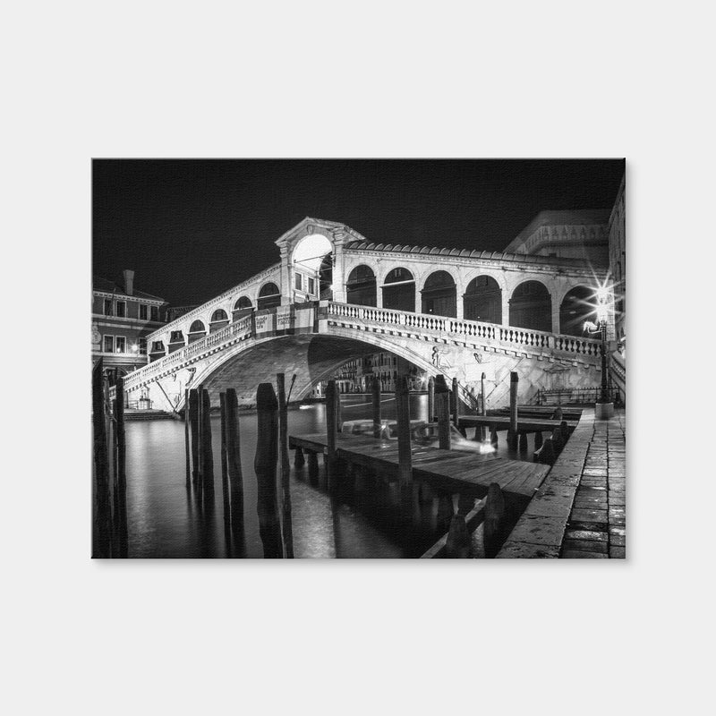 AUTO-MOCKUP WHITE | Venice Rialto Bridge at Night | 1 Piece | Gallery Wrap | group=4x3