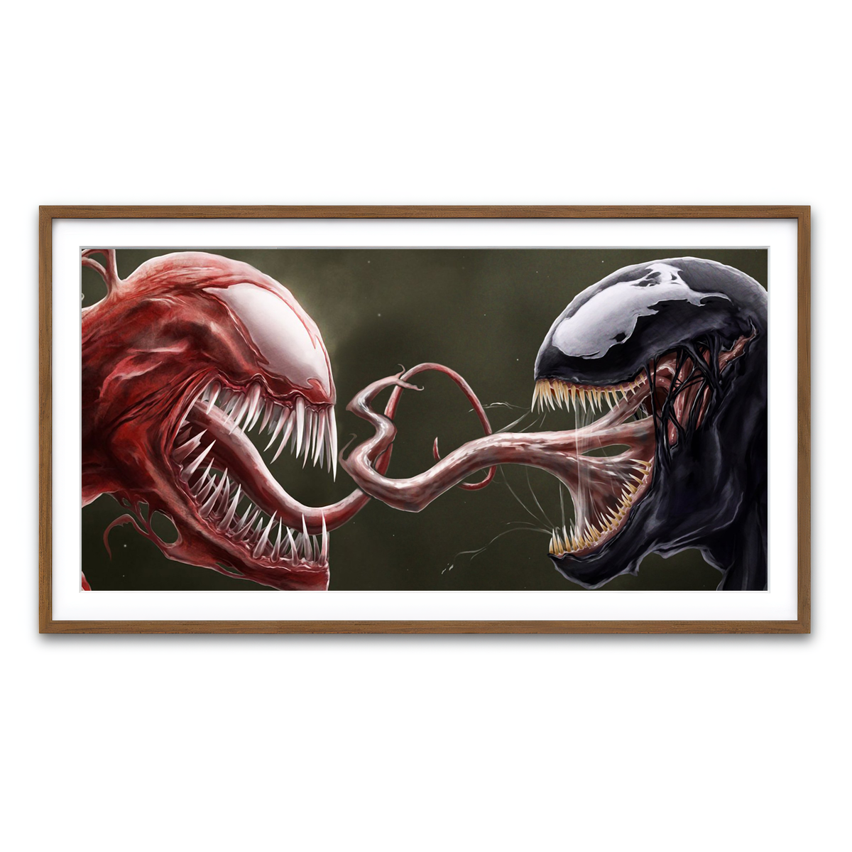 Framed Print 2x1 Walnut