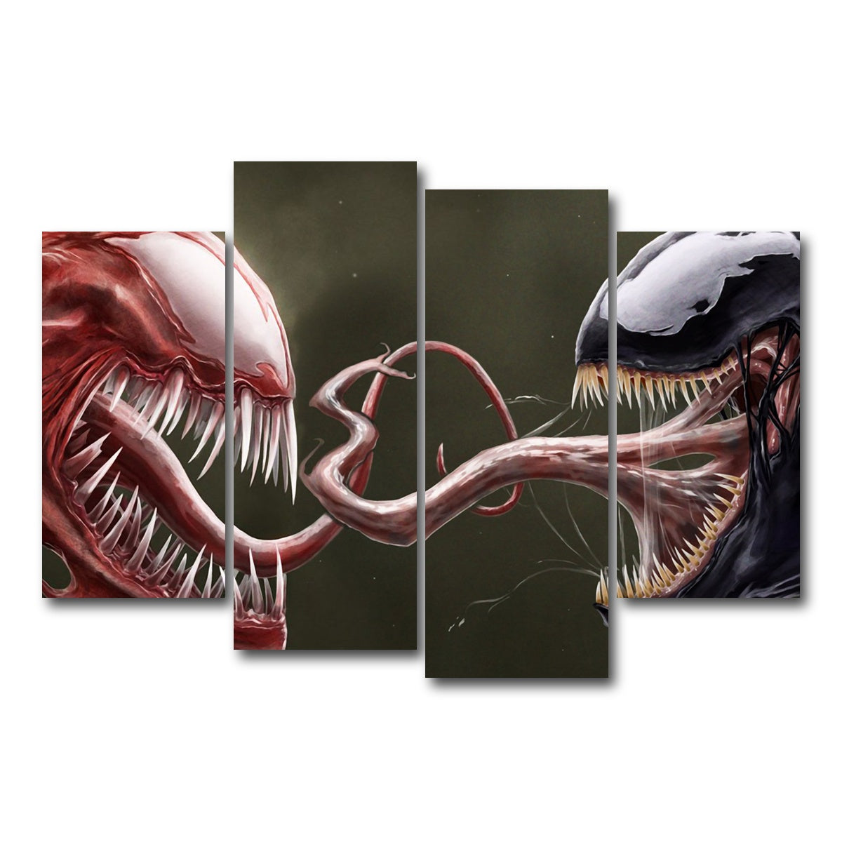 AUTO-MOCKUP WHITE | Venom Vs. Carnage | 4 Piece | Gallery Wrap Canvas | group=4_short