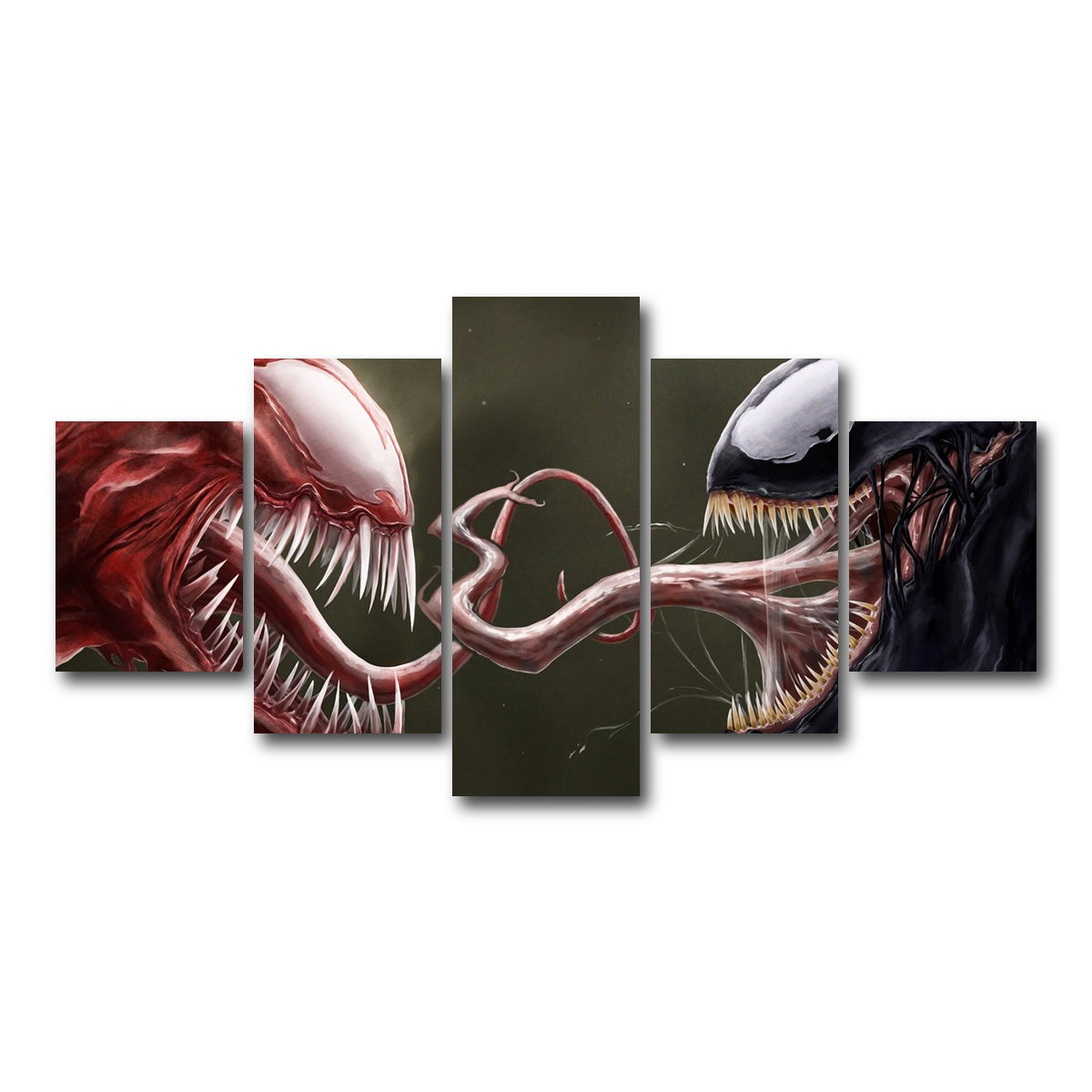 AUTO-MOCKUP WHITE | Venom Vs. Carnage | 5 Piece | Gallery Wrap Canvas | group=5_short