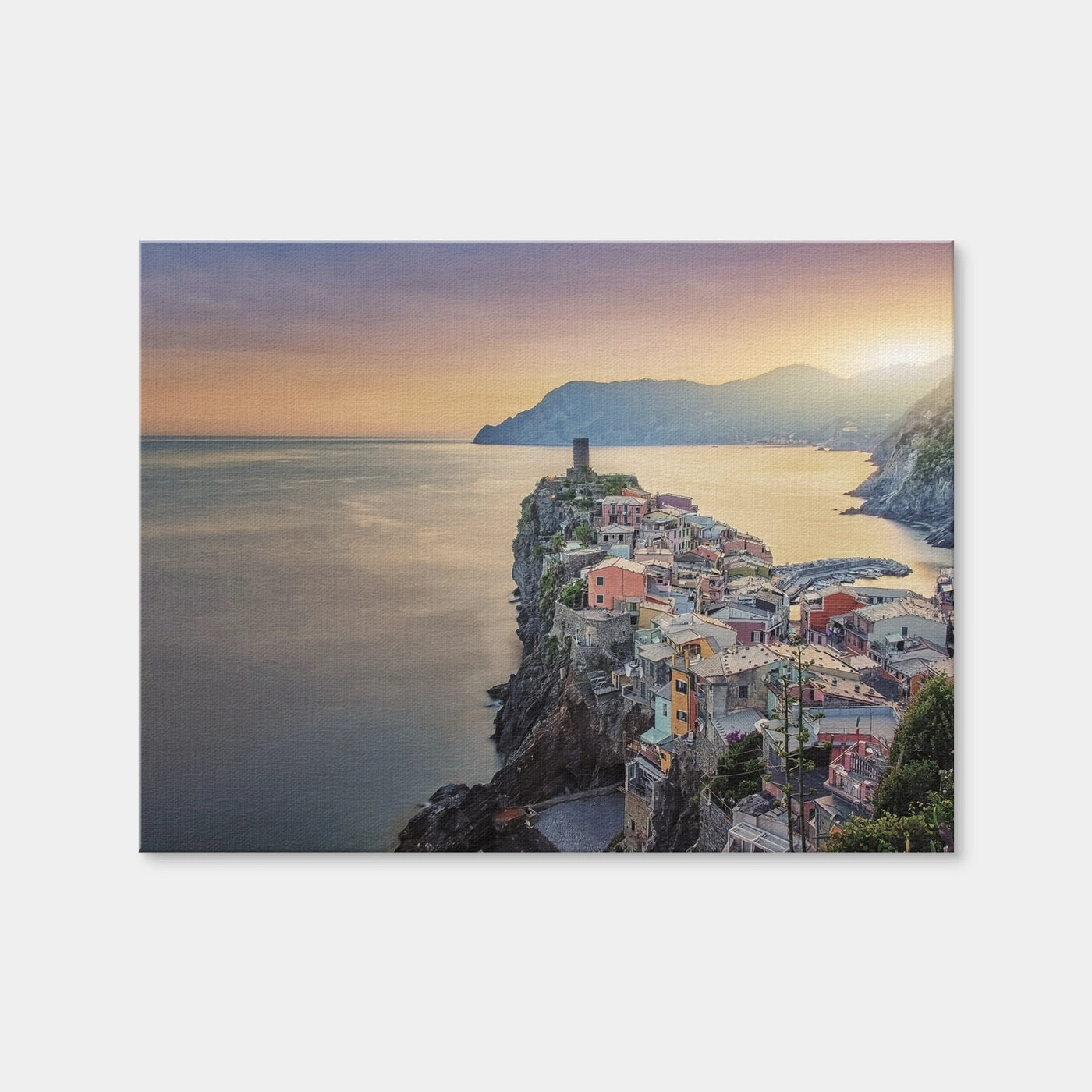 AUTO-MOCKUP WHITE | Vernazza Sunset | 1 Piece | Gallery Wrap Canvas | group=4x3