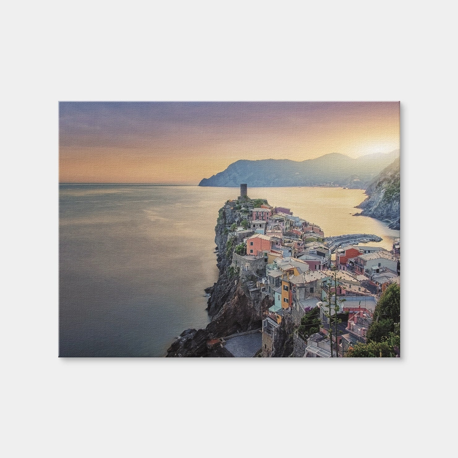 AUTO-MOCKUP WHITE | Vernazza Sunset | 1 Piece | Gallery Wrap Canvas | group=4x3