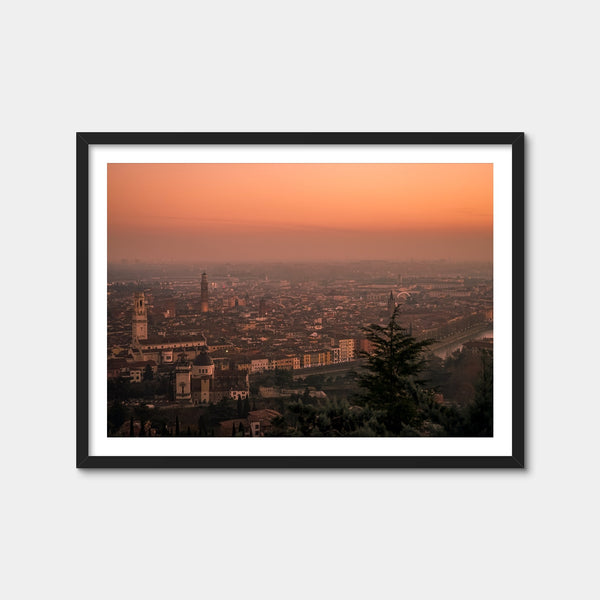Verona Sunset Wall Art — Framed Print Format preview