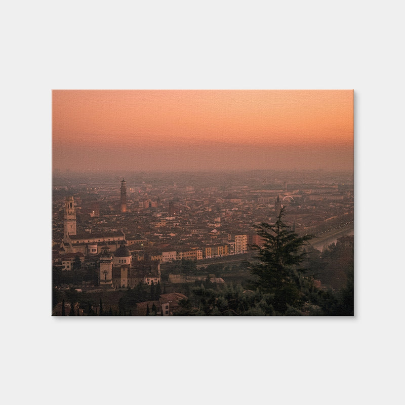 AUTO-MOCKUP WHITE | Verona Sunset | 1 Piece | Gallery Wrap Canvas | group=4x3