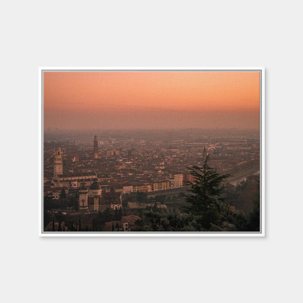 Verona Sunset Wall Art — Framed Canvas Format preview
