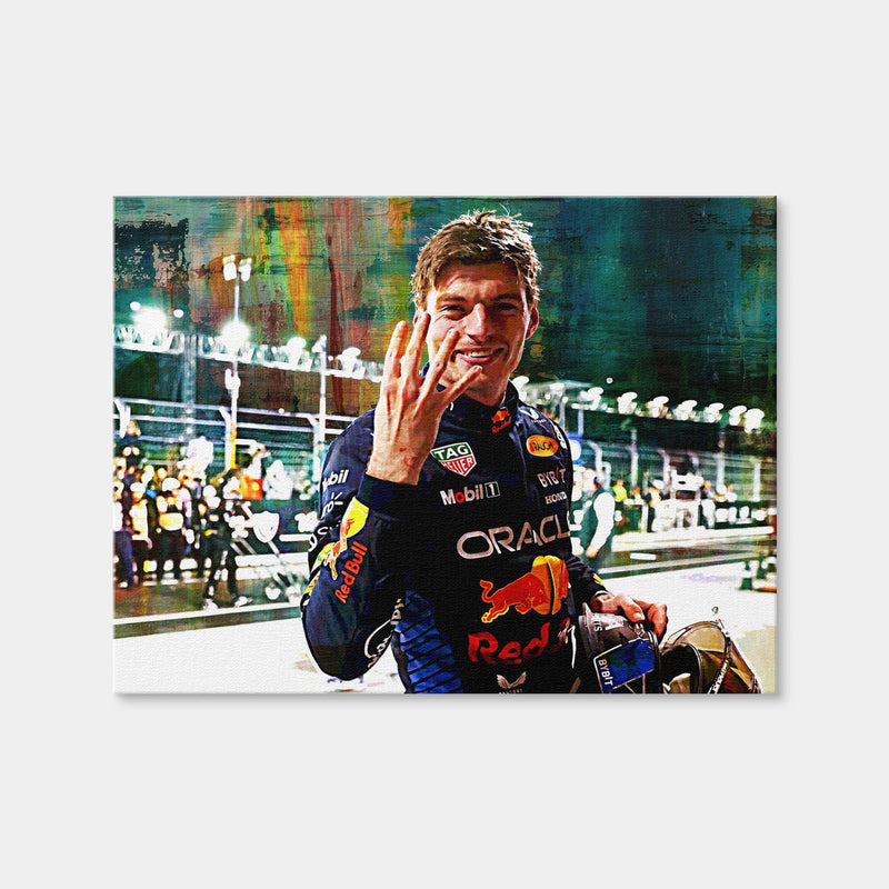AUTO-MOCKUP WHITE | Verstappen | 1 Piece | Gallery Wrap | group=4x3