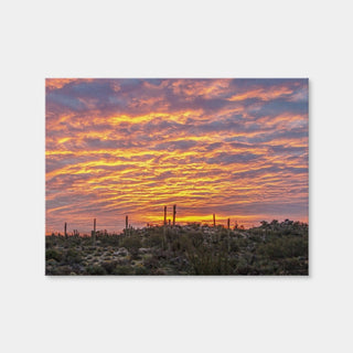 AUTO-MOCKUP WHITE | Vibrant Arizona Desert Sunrise | 1 Piece | Gallery Wrap Canvas | group=4x3