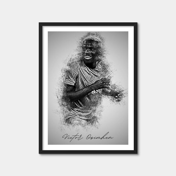 Victor Osimhen Wall Art — Framed Print Format preview