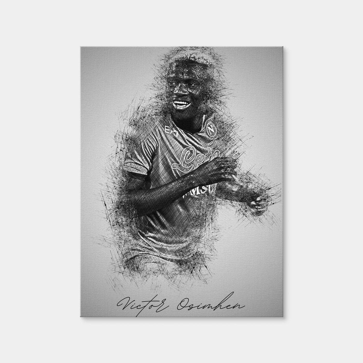 AUTO-MOCKUP WHITE | Victor Osimhen | 1 Piece | Gallery Wrap | group=3x4