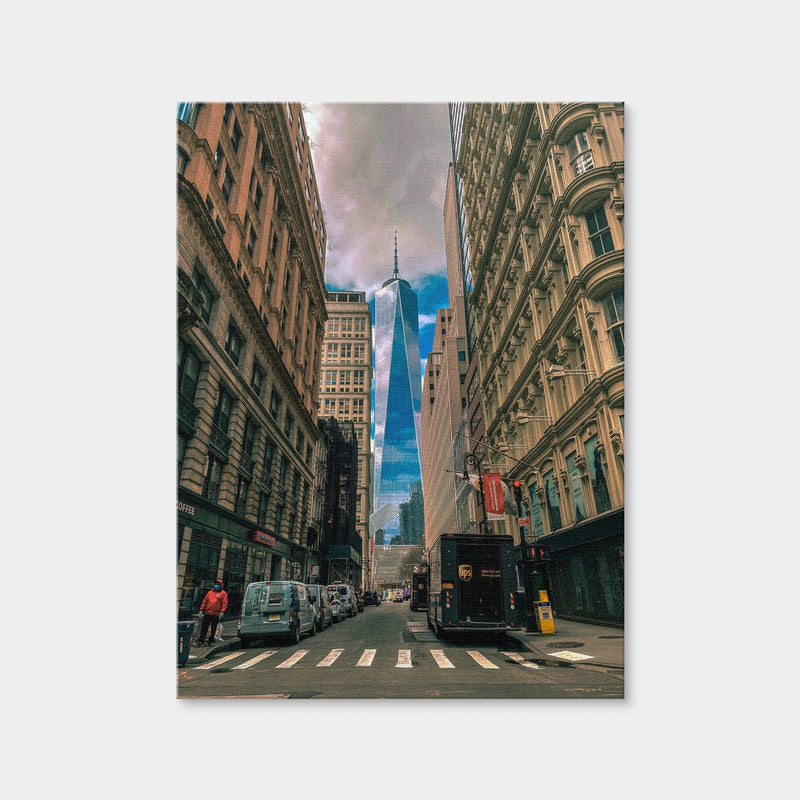 AUTO-MOCKUP WHITE | View of the World Trade Center | 1 Piece | Gallery Wrap | group=3x4