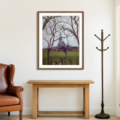 AUTO-MOCKUP ROOM | Village Church Wall Art