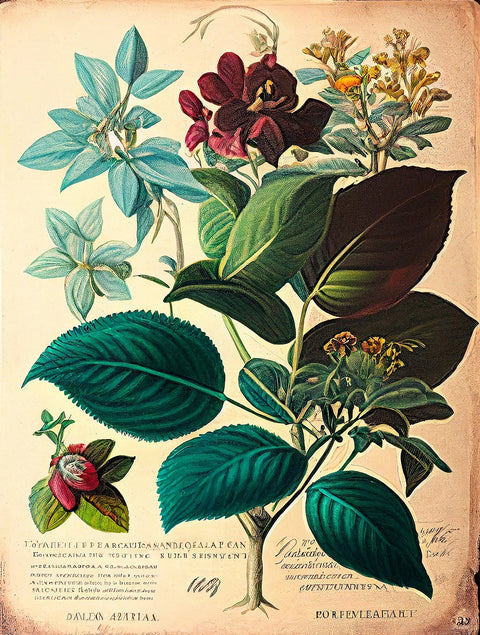 Vintage Botanical Print Series 1 Wall Art