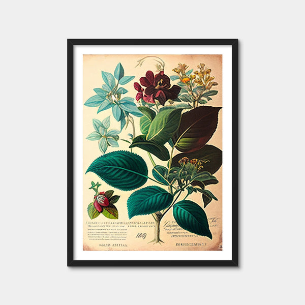 Vintage Botanical Print Series 1 Wall Art — Framed Print Format preview