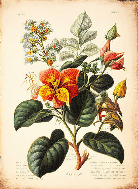 Vintage Botanical Print Series 2 Wall Art