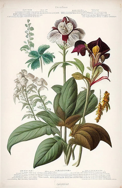 Vintage Botanical Print Series 3 Wall Art