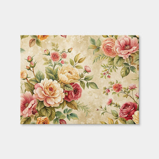AUTO-MOCKUP WHITE | Vintage Flowers Background | 1 Piece | Gallery Wrap | group=4x3