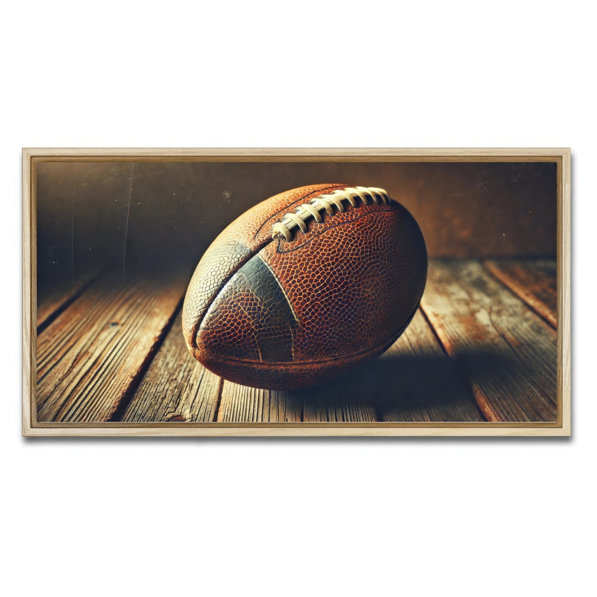 AUTO-MOCKUP WHITE | Vintage Football | 1 Piece | Natural Framed Canvas | group=2x1