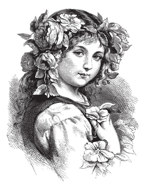 Vintage Girl Wall Art