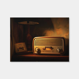 AUTO-MOCKUP WHITE | Vintage Radio | 1 Piece | Gallery Wrap | group=4x3