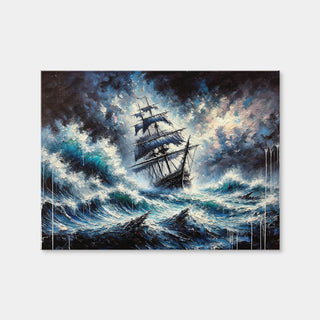 AUTO-MOCKUP WHITE | Vintage Ship Oil Painting | 1 Piece | Gallery Wrap | group=4x3