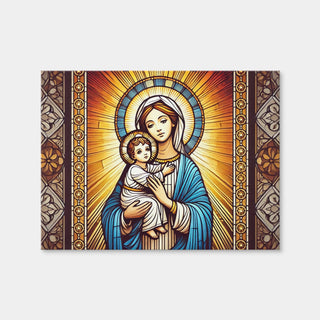 AUTO-MOCKUP WHITE | Virgin Mary Holding Baby Jesus | 1 Piece | Gallery Wrap | group=4x3