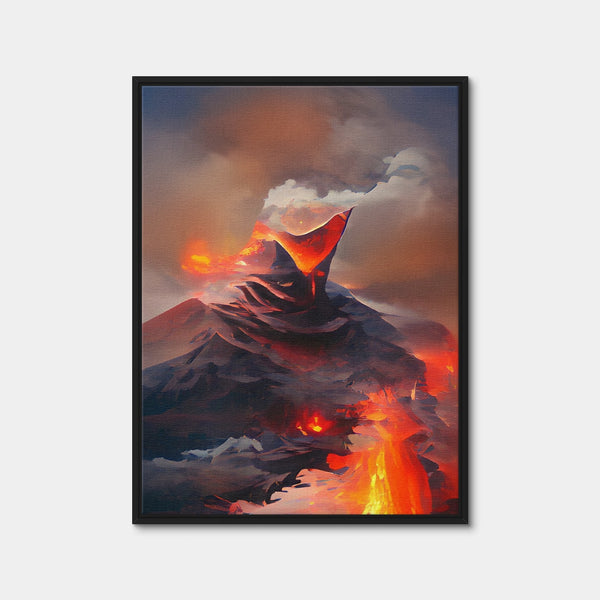 Volcanic Wall Art — Framed Canvas Format preview