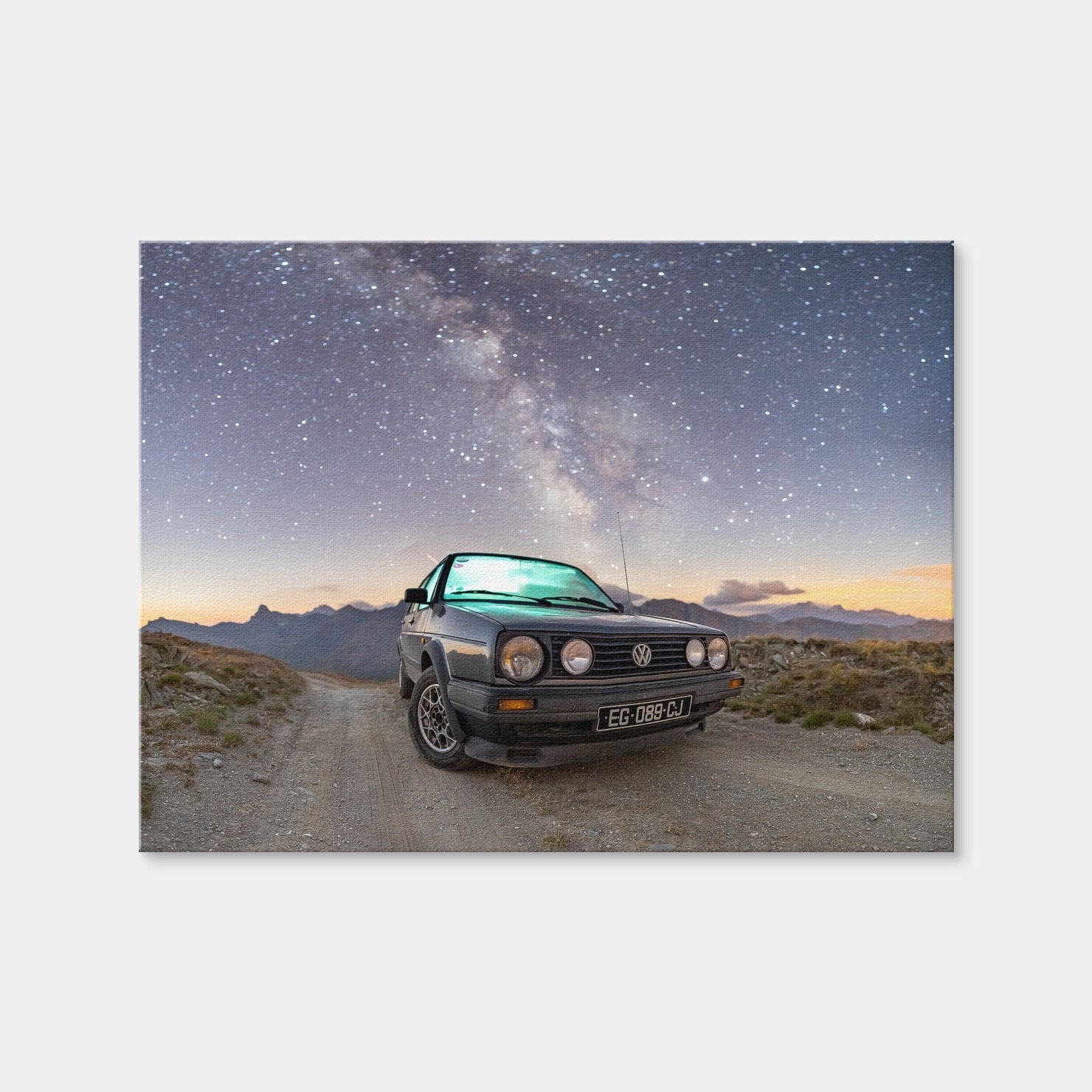 AUTO-MOCKUP WHITE | Volkswagen Milky Way | 1 Piece | Gallery Wrap | group=4x3
