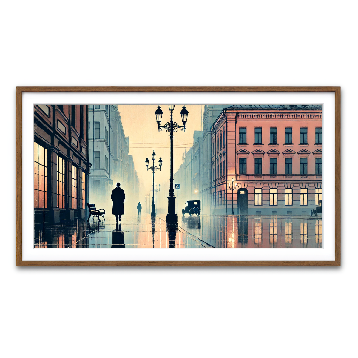Framed Print 2x1 Walnut