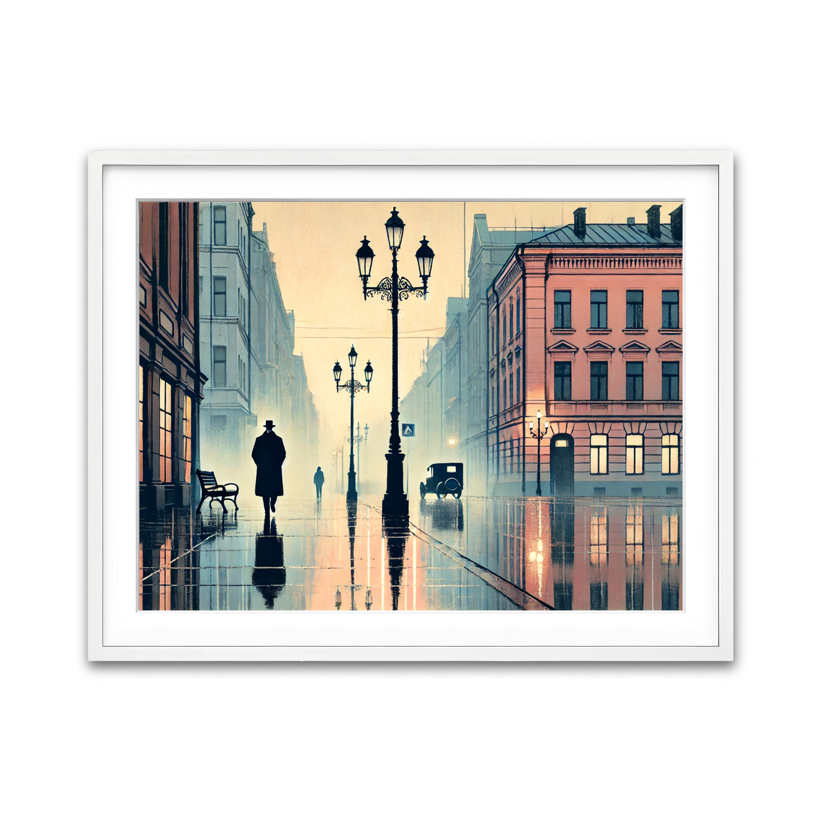 Framed Print 4x3 White
