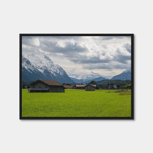 Wallgau Germany Farm Wall Art — Framed Canvas Format preview