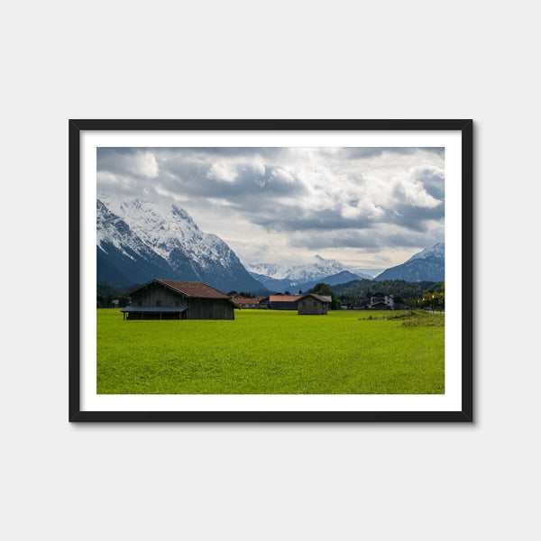 Wallgau Germany Farm Wall Art — Framed Print Format preview