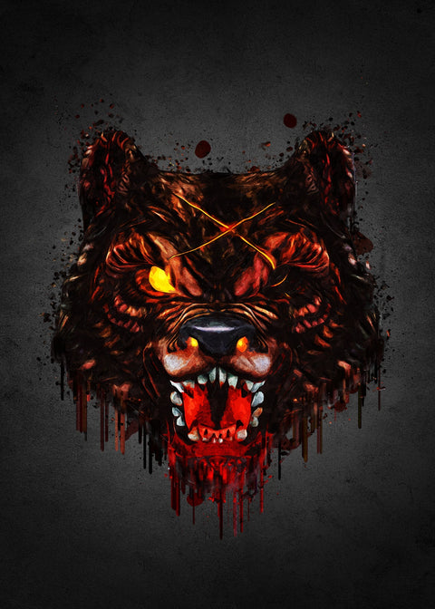 Warewolf Portrait Wall Art